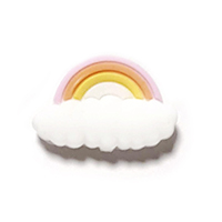 Радуга на облачке розовая