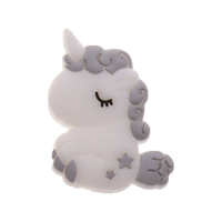 Единорожка мини светло серый