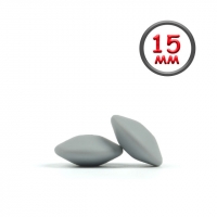 Линза 15 мм светло серая силиконовая