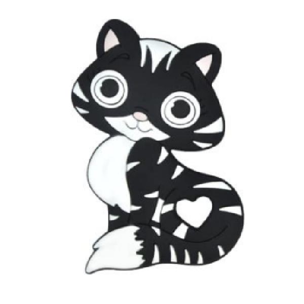 Киска с сердечком Черная