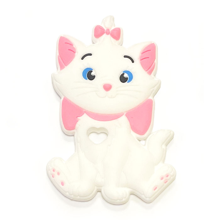 Кошечка с бантиком Белая