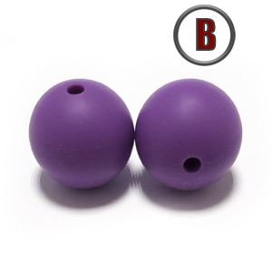 бусина Purple 15 мм. (в цвет пустышки BIBS)