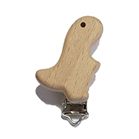 Динозаврик клипса деревянная (без покрытия)