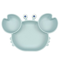 Тарелка Крабик Нежно Голубой