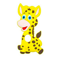 Жирафик синие глазки Желтый