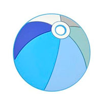 Мяч надувной Голубой