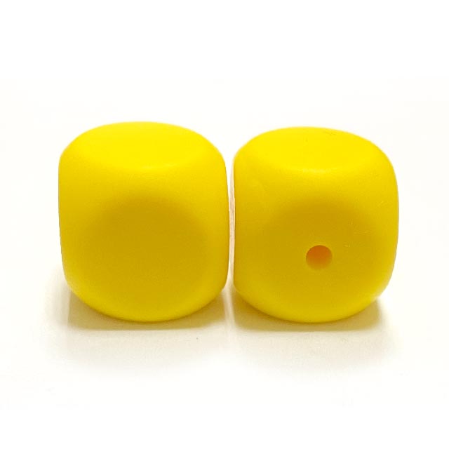 Кубик Желтый силиконовый