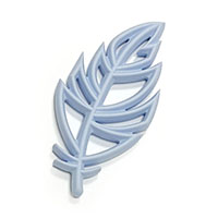 Листок подвеска Серо Голубой