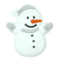 Снеговик мини светло серый
