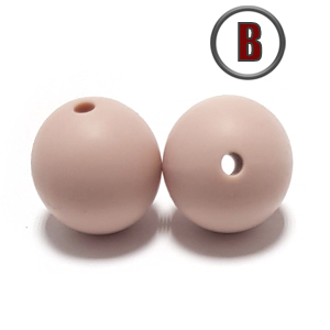 бусина Blush 15 мм. (в цвет пустышки BIBS)