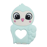 Сова с сердечком мята