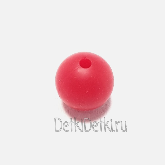 бусина новый красный 19 мм