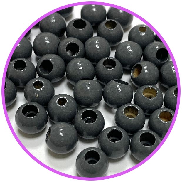 Бусина безопасности серая 10 мм (германия, дерево)