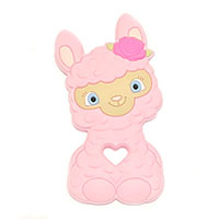 Лама с голубыми глазками Baby pink