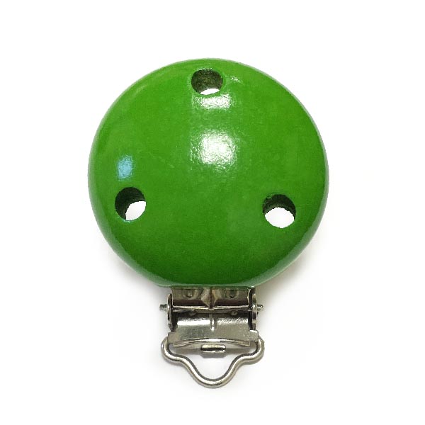 Клипса Зеленый (деревянная, германия)