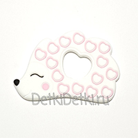 Ёжик с яблоком белый