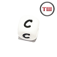 буква C (толстый шрифт, силикон)