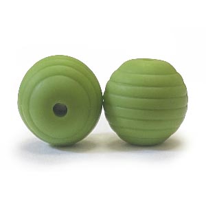 бусина Рифленая Зеленый