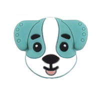 Голова собачки бирюза