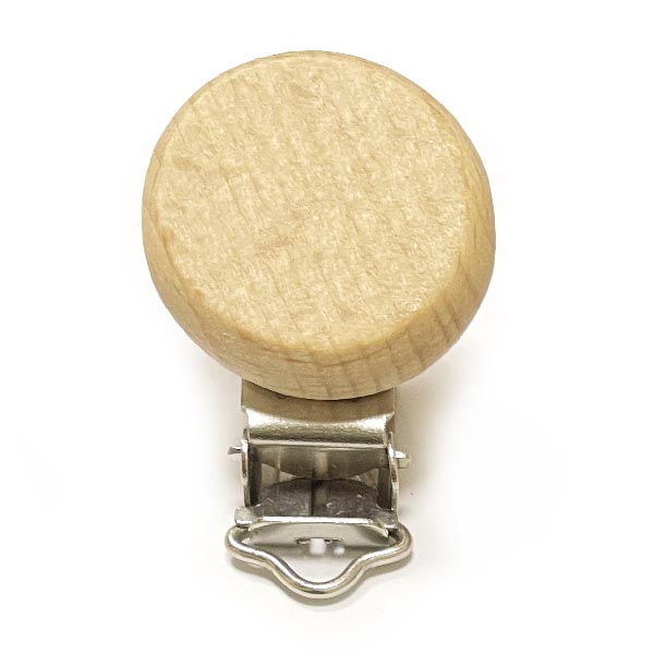 Клипса деревянная круглая 30 мм (без покрытия)