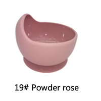 Тарелка + ложка силиконовые Powder rose (завод 2)