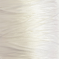 Шнур атласный белый 1 метр