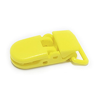 Клипса пластиковая 1 желтая