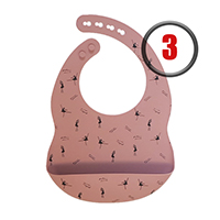 Нагрудник зауженный силиконовый Балерины (Завод 3)