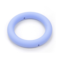 кольцо серо голубое силиконовое 65 мм