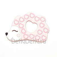 Ёжик с яблоком розовый