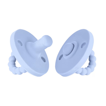 Пустышка Нежно-Голубая силиконовая в пластиковом боксе