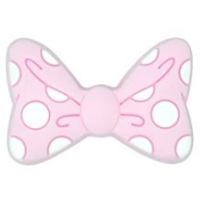 Бантик Baby Pink в горошек