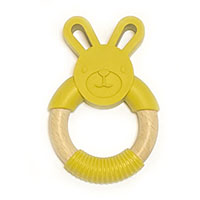Зайчик на кольце mustard