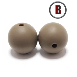 бусина Dark OAK 15 мм. (в цвет пустышки BIBS)