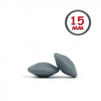 Линза 15 мм серая силиконовая