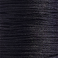 Шнур атласный черный  1 метр