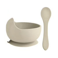 Тарелка+ложка Песок (15-1308) силиконовые (Завод 1)