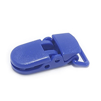 Клипса пластиковая 1 темно синяя