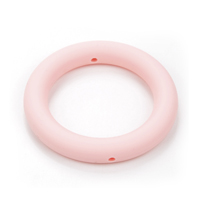 кольцо нежно розовое силиконовое 65 мм