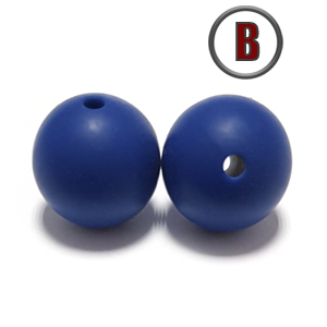 бусина Mid night 15 мм. (в цвет пустышки BIBS)