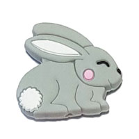 Зайка мини серый