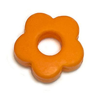 Цветок с отверстием оранжевый