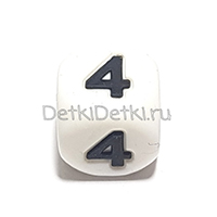 цифра 4 (толстый шрифт, силикон)