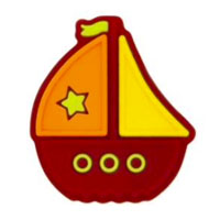 Кораблик мини Красный