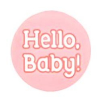 Бусина Hello Baby candy pink
