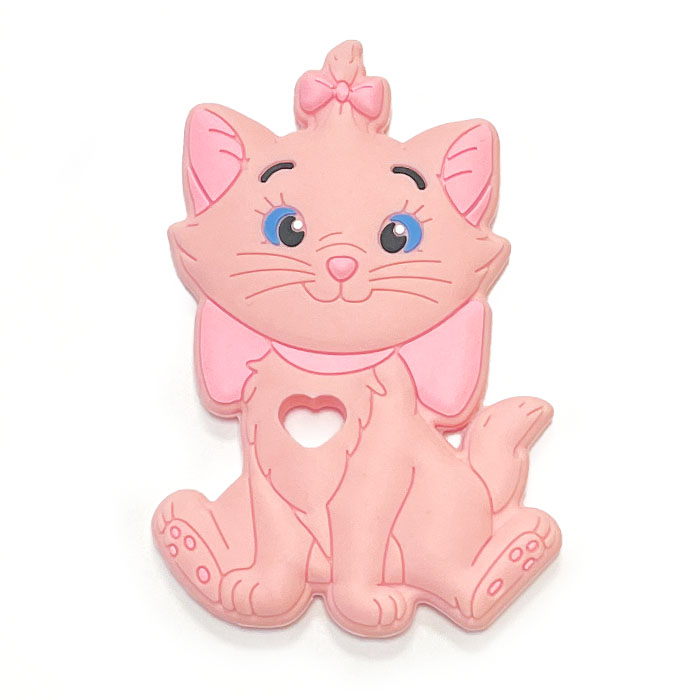 Кошечка с бантиком Розовая