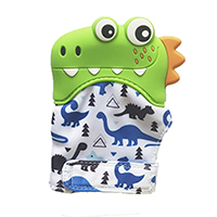 Варежка грызунок динозаврик зеленый