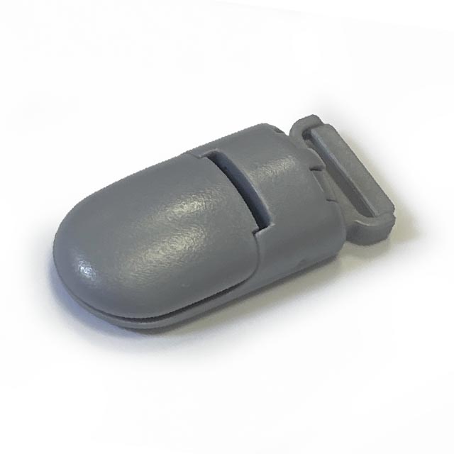 Клипса пластиковая 2 Серая