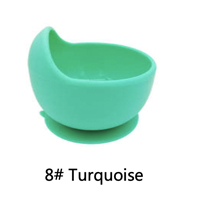 Тарелка + ложка силиконовые Turquoise (завод 2)