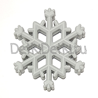 Снежинка светло серая